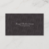 Minimalistic PinStripes (Charcoal) 名刺 (正面)