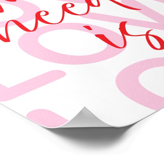 Minimalistic poster All we need is love  ポスター (角)