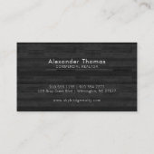 Minimalistic Real Estate Logo | Drk Wood 名刺 (裏面)