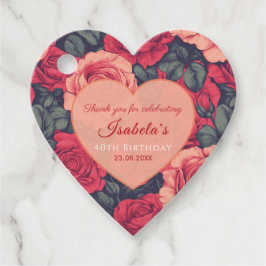 Minimalistic Rose Floral Spring Birthday フェイバータグ