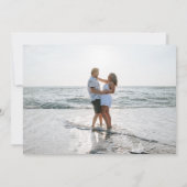 Minimalistic Save the Date Photo Card セーブザデート (裏面)