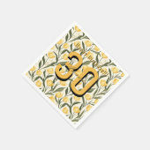 Minimalistic Tulip Themed Birthday Event スタンダードカクテルナプキン (角)