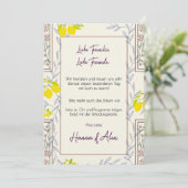 Minimalistic Vintage Botanical Save the Date (スタンド正面)