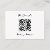 Minimalistic wedding エンクロージャーカード (正面)