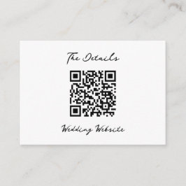 Minimalistic wedding エンクロージャーカード