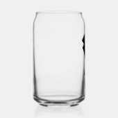 Minimalistic Wedding Best Man Name Black ガラス缶 (右)