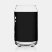 Minimalistic Wedding Best Man Name White ガラス缶 (左)