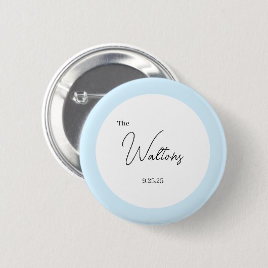 Minimalistic Wedding Button 缶バッジ (正面&裏面)