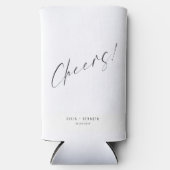 Minimalistic Wedding Calligraphy スリム缶クーラー (正面)