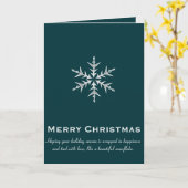 Minimalistic White Snowflake Hand Drawn Art カード (黄色い花)