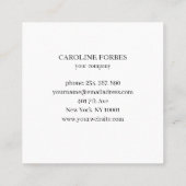 Minimalistisch Sonne Mond Sterne  Visitenkarte スクエア名刺 (裏面)