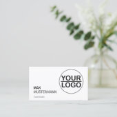 Minimalistisch Visitenkarten mit LOGO 名刺 (スタンド正面)