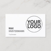 Minimalistisch Visitenkarten mit LOGO 名刺 (正面)