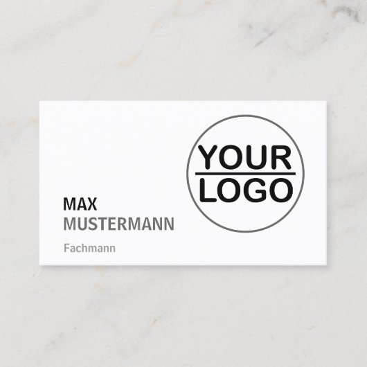 Minimalistisch Visitenkarten mit LOGO 名刺 (正面)