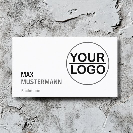 Minimalistisch Visitenkarten mit LOGO 名刺