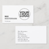 Minimalistisch Visitenkarten mit Logo 名刺 (正面/裏面)