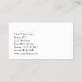 Minimalistisch Visitenkarten mit Logo 名刺 (裏面)