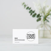 Minimalistisch Visitenkarten mit Logo 名刺 (スタンド正面)