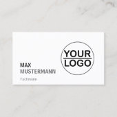 Minimalistisch Visitenkarten mit Logo 名刺 (正面)