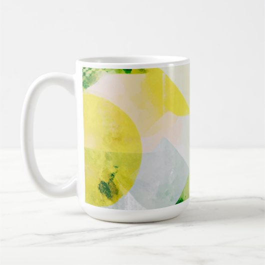Minimalistische abstrakte Komposition コーヒーマグカップ (左)