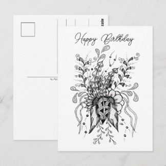 Minimalistische Blume Zen Art - ポストカード