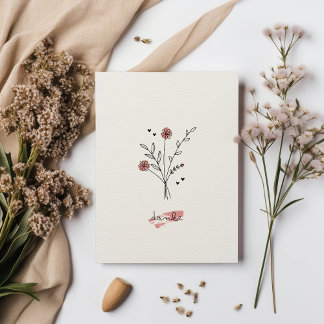 Minimalistische Dankeskarte サンキューカード