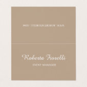 Minimalistisches berufliche elegante visitenkarte 名刺 (外部フラット)