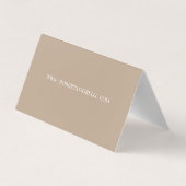 Minimalistisches berufliche elegante visitenkarte 名刺 (裏面)