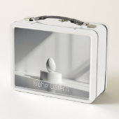 Minimalistisches Osterei auf modernem Podest メタルランチボックス (裏面)