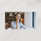 MinimalistLogo Photo Interior Designer Creative 名刺 (裏面)