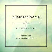 Minimlist Business Salon Name Black Frame ウィンドウサイン (シート3)