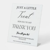 Mininmalist Treat Thank Thank Thank Valiation Sign 台座サイン (正面)
