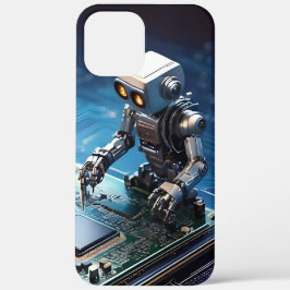 Miniroboter repariert das Mobiltelefon iPhone 12 Pro Max ケース