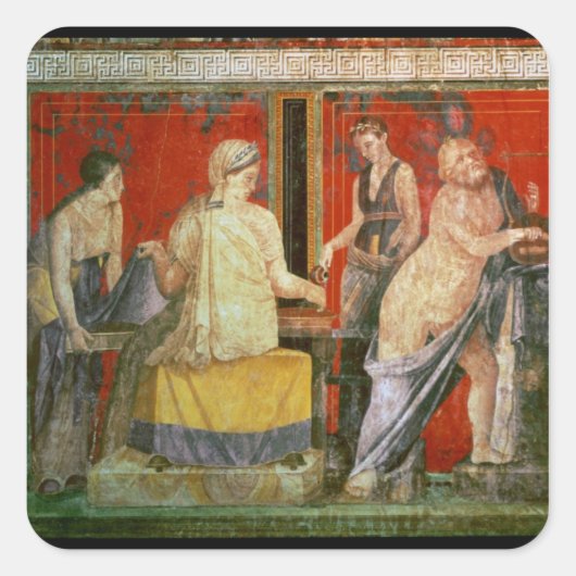 Ministrant 運's Tray of Food スクエアシール (正面)