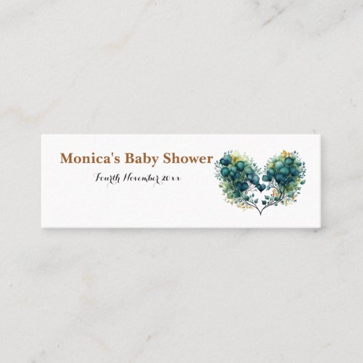 Minitarjeta De Visita Sloth & Blossoms Customizabl スキニー名刺 (正面)