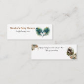 Minitarjeta De Visita Sloth & Blossoms Customizabl スキニー名刺 (正面/裏面)