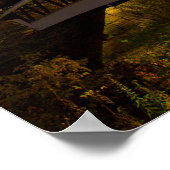 Mink Hollow Covered Bridge, Fairfield county, Ohio ポスター (角)