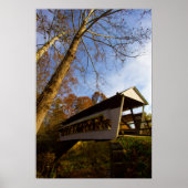 Mink Hollow Covered Bridge, Fairfield county, Ohio ポスター (正面)