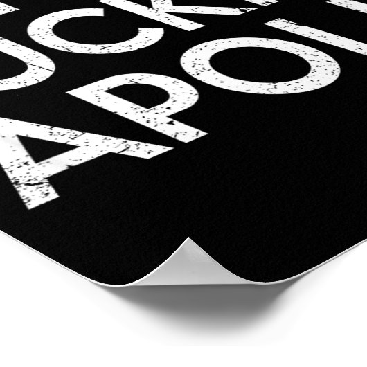 Minnealis Minnesota Funny Rude Retro Gag Gift ポスター (角)