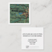 minneapolis引っ越しました新しいアドレスカード エンクロージャーカード (正面/裏面)