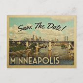 Minneapolis日付ヴィンテージはがきを保存 案内ポストカード (正面)