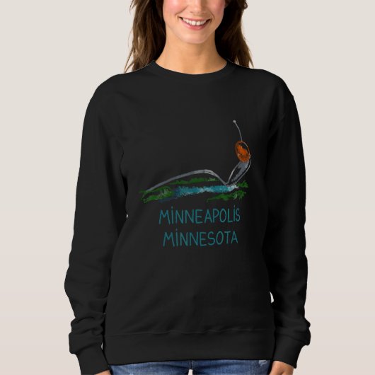 Minneapolis City Minnesota souvenir  for men women スウェットシャツ (正面)