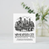 Minneapolis City Minnesota USA ポストカード (スタンド正面)