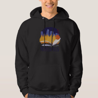 Minneapolis Minnesota skyline motif パーカ