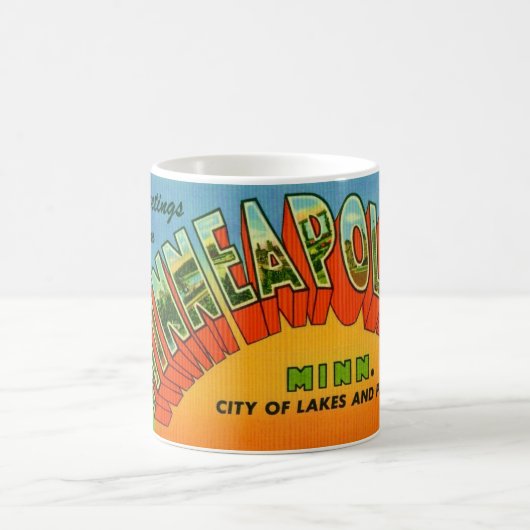 Minneapolis Postcard Mug コーヒーマグカップ (中央)