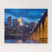 Minneapolis Stone Arch Bridge Skyline puzzle ジグソーパズル (横)