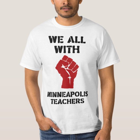 Minneapolis teachers Cool Teacher quote stand with Tシャツ (正面)
