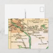 Minneapolis Vintage City Map ポストカード (正面/裏面)