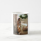 Minnehaha 1897のネイティブアメリカンのHiawathaのヴィンテージ コーヒーマグカップ (中央)