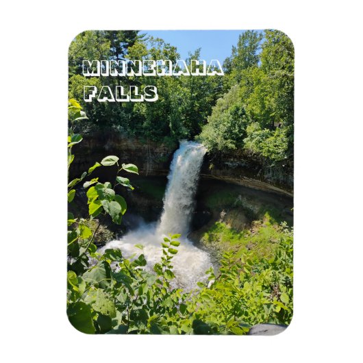 Minnehaha Falls, Minnehaha Park, Minneapolis, MN マグネット (縦)
